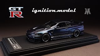 Ignition model Nissan Skyline GTR R34 Top Secret  Unboxing  Overview [upl. by Orel]