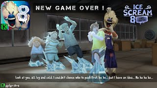 Ice Scream 8 new frozen game over ending [upl. by Jehoash]