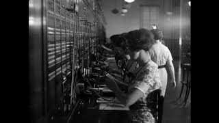 Telephone Switchboard Operators 1940s [upl. by Aihtekal]