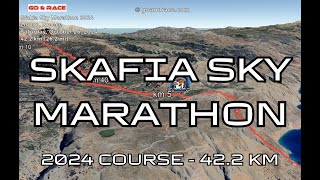 Sfakia Sky Marathon 2024 fly over the marathon course Video of the race path [upl. by Kandace]