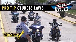 Know Your Sturgis Rally Motorcycle Laws  Pro Tip [upl. by Norod500]