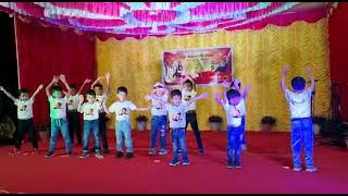 Group dance by Little kids kannadarajyothsava celebrations  kids dance appufans  Appudance [upl. by Annai]