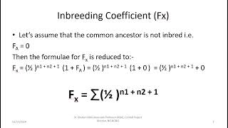 Measuring Inbreeding Coefficient and Relationship Coefficient from pedigree 2 18 2024 10 23 25 PM [upl. by Sheryl]