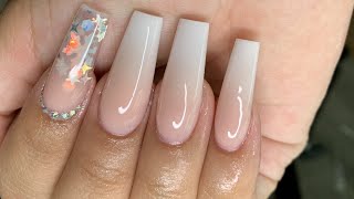 Perfect Ombré Blend Acrylic Nail [upl. by Norvil866]