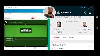 LIVE🎱  Ronnie OSullivan vs Hossein Vafaei  World Open Snooker 2024  Snooker Live [upl. by Marr]