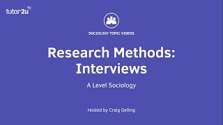 Research Methods Interviews Sociology Theory amp Methods [upl. by Wenz]