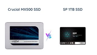 Crucial MX500 vs SP A55 1TB SSD Comparison [upl. by Tterab875]