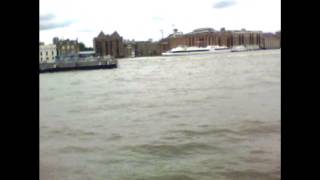 Thames at High Tide Rotherhithe London uk [upl. by Netsreik]