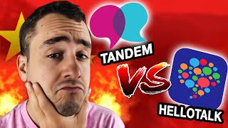 TANDEM vs HelloTalk  Quelle application pour PRATIQUER le chinois [upl. by Ocirled]