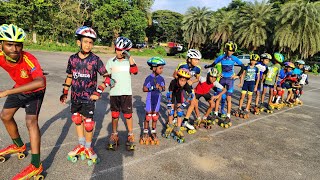 speed Roller skating coaching SGPDA PARKING LOT [upl. by Anilev283]