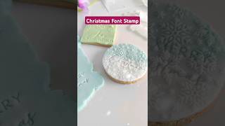 Elegant Christmas cookie stamp for decorated Christmas cookies cookiedecorating cookiecutter [upl. by Urd]