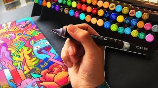 Are These Markers Better Than Copics  👏👏 MARKER REVIEW 3 [upl. by Scoter]