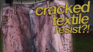 I ATTEMPTED CRACKED DENIM WITH FLOUR [upl. by Eimma]