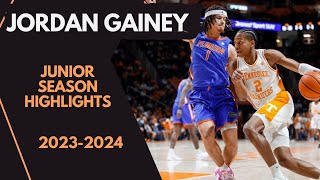 Jordan Gainey Junior Year Tennessee Highlights [upl. by Alenairam]