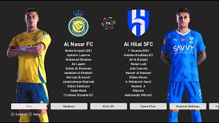 Sp Football Life 2025 Saudi Football League  Al Nassr vs Al Hilal 10272024 4K  Game Simulation [upl. by Scarlett]