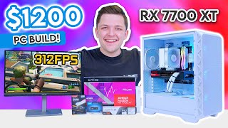 Best 1200 Gaming PC Build 2024 😄 Full Build Guide w Benchmarks [upl. by Vachill]