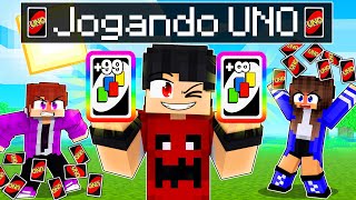 Minecraft mas eu JOGUEI UNO no Minecraft [upl. by Alexandre]