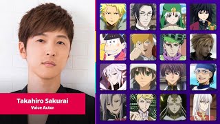 Seiyuu Takahiro Sakurai Voice Acting Role Miyuki Kazuya Tomioka Giyuu Etc [upl. by Burner663]