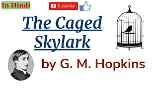 The Caged Skylark by Gerard Manley Hopkins  Summary and Line by Line Explanation in Hindi [upl. by Cordelia]