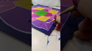 Cardboard Rangoli for Diwali rangolidesigns viralshort [upl. by Eenafit]