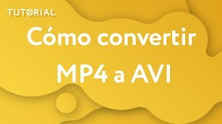 ¿Cómo convertir MP4 a AVI  Movavi Tutorial [upl. by Euhc]