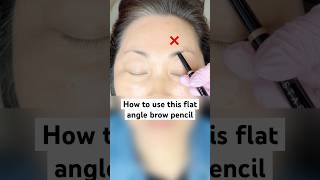 How to use flat angle brow pencil brows eyebrows browgamestrong browshaping beauty shorts [upl. by Atidnan]