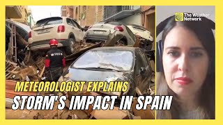 “The Devastation Is Huge” Meteorologist on Storm’s Impact in Spain [upl. by Aerdnas]