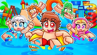 Roblox But I Opened A WATERPARK With MY CRAZY FAN GIRLS [upl. by Nichy]