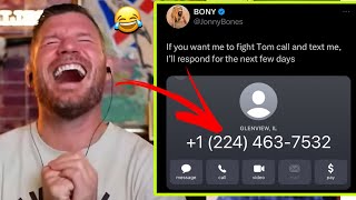 HUGE Michael Bisping React To Jon Jon TROLLING Tom Aspinall [upl. by Leiria]