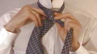 Double Windsor Knot How to Tie the Double Windsor Necktie Knot [upl. by Nosliw]