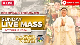 SUNDAY FILIPINO LIVE MASS TODAY II OCTOBER 13 2024 II FR JOWEL JOMARSUS GATUS [upl. by Agbogla]