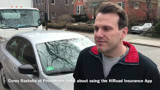 New HiRoad Insurance App helps Corey Rastello of Providence become a better driver [upl. by Ilysa]