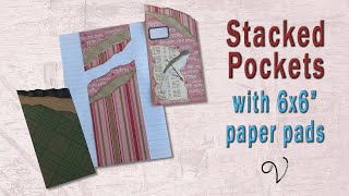 6x6 paper pocketstucks inspired by Gayle Agostinelli [upl. by Francisca359]