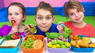 Five Kids Lunch Time Song  more Childrens Songs and Videos [upl. by Adrian]