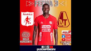 🇵🇪🎙️América de Cali Vs Deportes Tolima 🔊⚽ [upl. by Ecinehs]