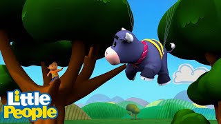 The Flying Cow  Little People Mini Adventures  Kids Cartoons [upl. by Anaig104]