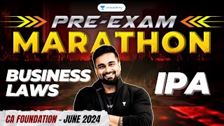 INDIAN PARTNERSHIP ACT  PreExam Marathon  Business Laws  CA CS Shantam Gupta  Unacademy CA [upl. by Asir288]