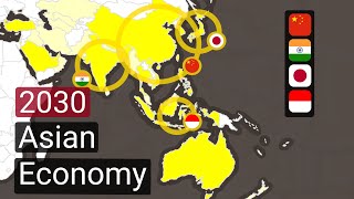 Top 30 Largest Asian Economies in 2030  Oceania GDP nominal [upl. by Niran]