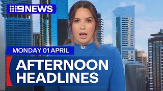 Sydney pursuit crash Easter long weekend traffic chaos  9 News Australia [upl. by Ahsined]