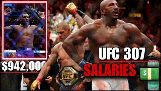 UFC 307 All Fighters Salaries  Pay Outs amp All Bonus Winners  Pereira vs Rountree [upl. by Anielram]