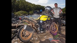 MCNewscomau report in from the launch of the 2017 Suzuki DL650 and DL1000 VStrom Motorcycles [upl. by Bruyn]