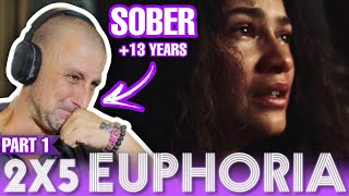 SOBER GUY watches  EUPHORIA  for the FIRST TIME  Euphoria Reaction S02E05  Part 1 [upl. by Annoyt]