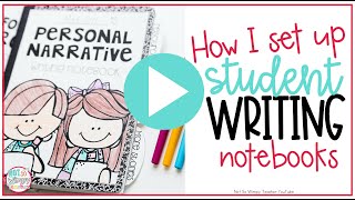 How I Set Up Student Writing Notebooks  Not So Wimpy Teacher [upl. by Mallen]