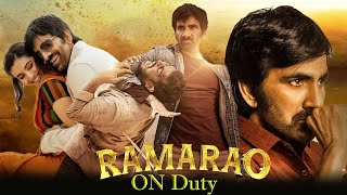 Ramarao On Duty Full Movie Hindi Dubbed Review Ravi Teja Divyansha Kaushik RajishaFacts amp Review [upl. by Esinyt623]