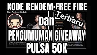 kode rendeem free fire terbaru  dan pengumuman giveaway [upl. by Canice]