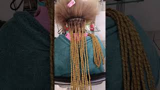 Fibre Dreadlock extension installation [upl. by Saffren496]