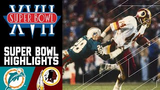 Super Bowl XVII  Miami Dolphins vs Washington Redskins [upl. by Reerg118]