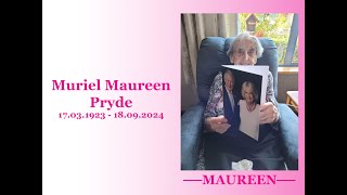 Funeral service for Maureen Pryde [upl. by Klockau]