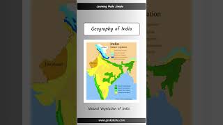 Lecture Notes  Geography of India  Natural Vegetation of India [upl. by Fairleigh407]