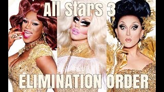 AS3 Elimination Order [upl. by Nosdrahcir]